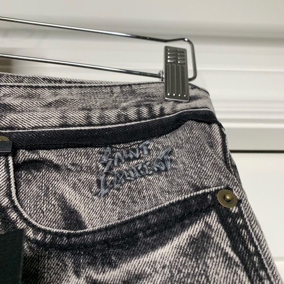 Saint Laurent Gray Denim Pants - Picture 3 of 8